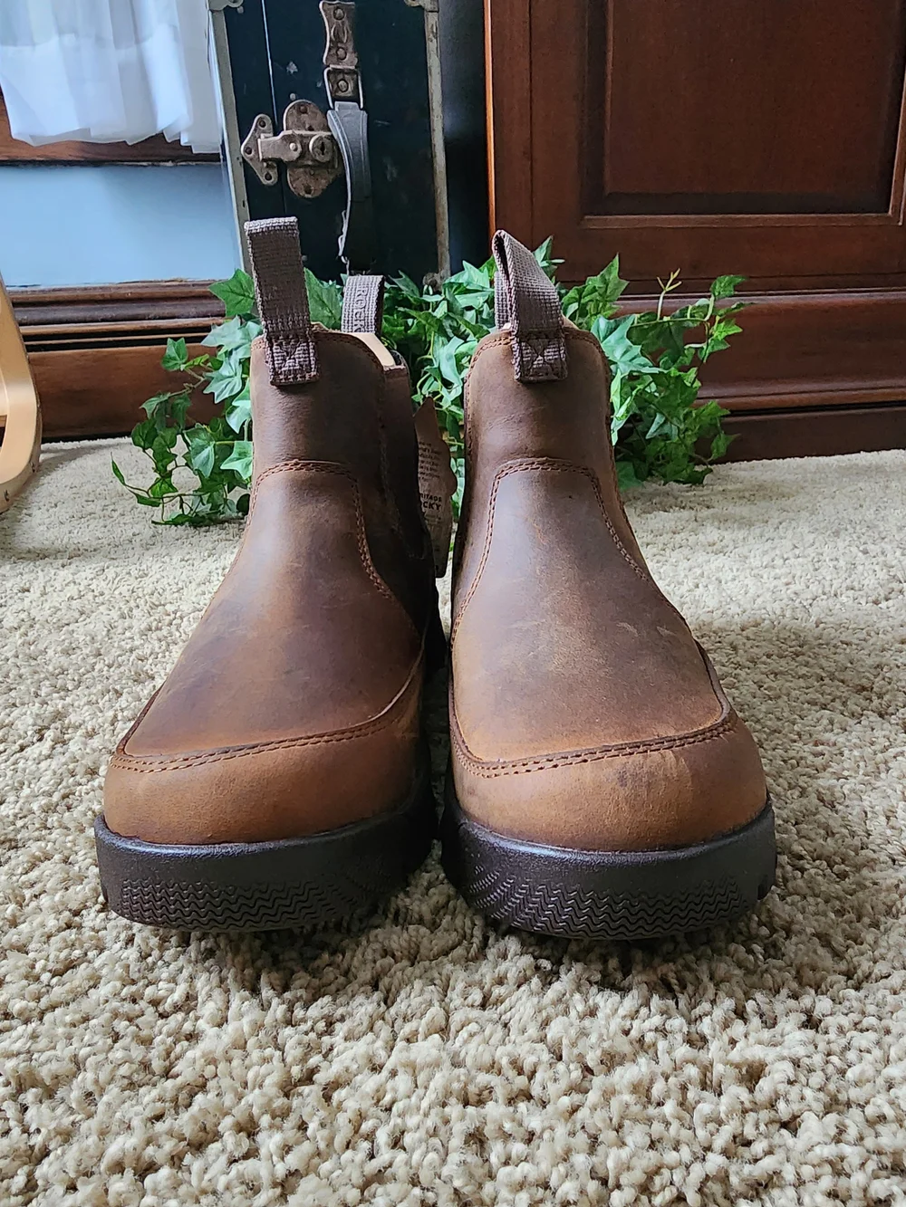 Rocky Men's Brown Slip-On Waterproof Boots